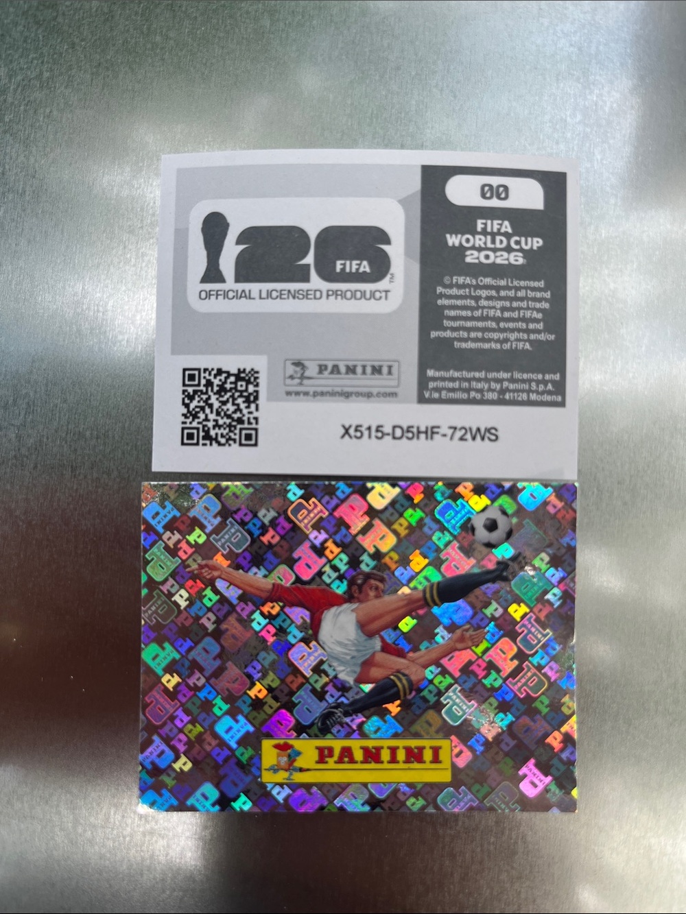 2026 Panini Holographic Soccer Player Sticker - Multicolor